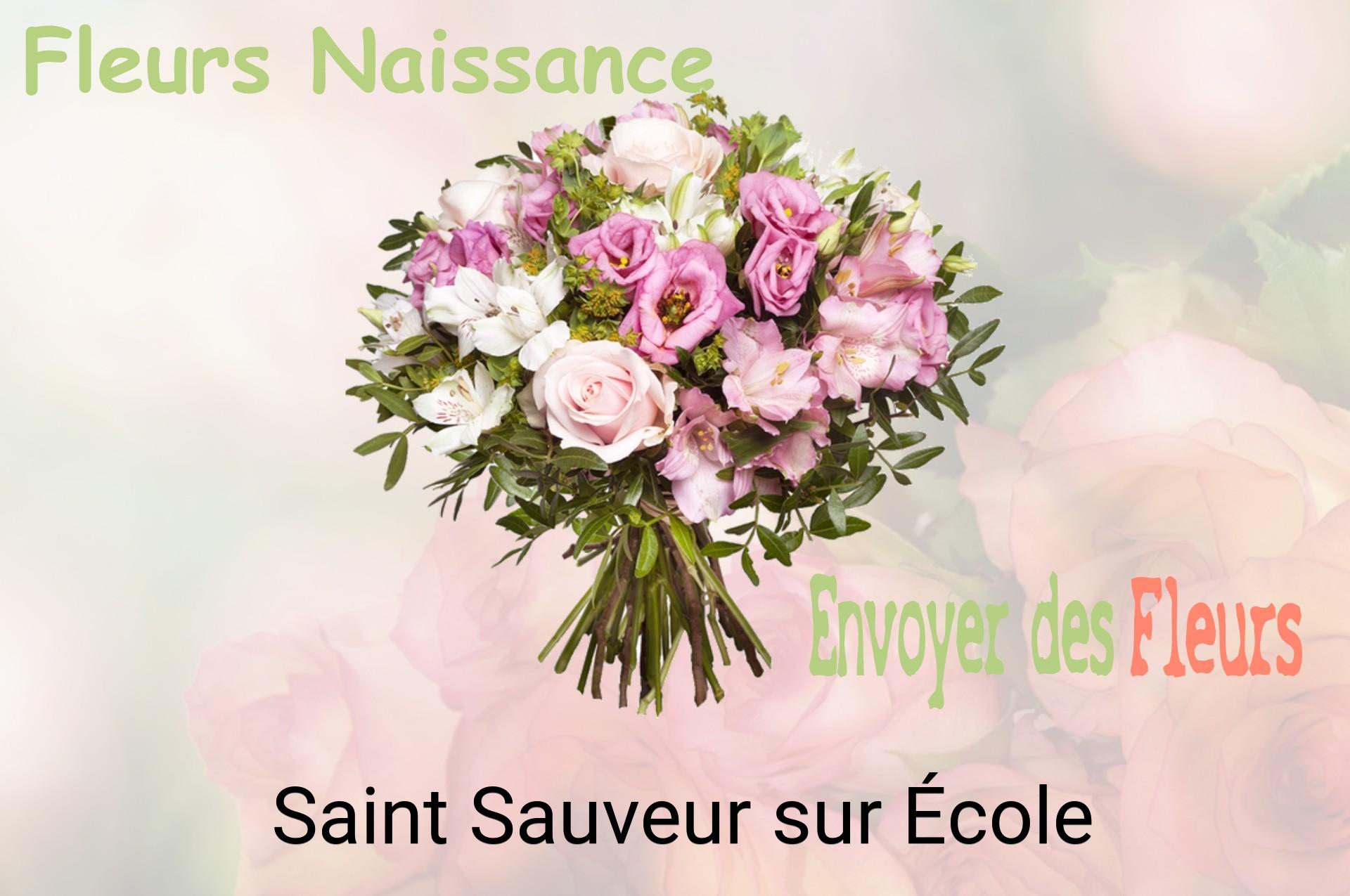 Bouquet de fleurs de naissance livré à Saint-Sauveur-sur-École